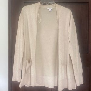 Time and tru cardigan. Tan color. Size L. Wore once